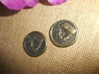2 Vintage Ceaat Greek Token    Gela Drachma Tetradrachm   Stamped Copy 