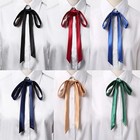 Satin Bow Tie Gambler Western Cowboy Necktie Ribbon For Wedding Men Shirts Suit
