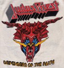 Judas Priest Defenders Of The Faith Tour 1984 White Sleeveless Vintage T-shirt M