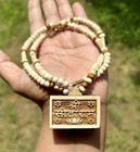 20  Carved Sita Ram Pendant  Shri Ram Mala  Kanthi Mala  Necklace  Yoga Prayer