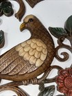 Vintage 1966 Mid Century Syroco Pair Birds Dogwood Hanging Wall Cottagecore