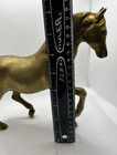 Vintage  Horse Figurine Statue Decorative 8  Brass Gold Heavy 3  Pounds Patina
