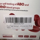 Blood Type Test Kit A B O Ab Rh   Fast At-home Results   Complete 1-pack Kit