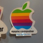 1980s Apple Unused Sticker Apple Macintosh Computer Rainbow Vintage Decal