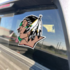 Fighting Sioux Decal Sticker     Vinyl For Car Window Laptop Bumper