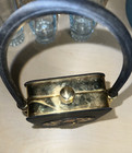 Vintage Vanity Case handbag Black And Gold