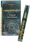 Feadog Set Of 2 Irish Tin Whistle Brass Key  c  And  d  With Tutor Book And Cd