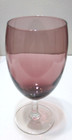 Libbey Glass Napa Wine Goblets Set Of 6 Amethyst Clear Hexagon Beveled Stem 7  T