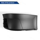 Black Right Passenger Side Front Bumper Extension For 2004-2015 Volvo Vnl Truck