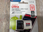 Sandisk 32gb Ultra Microsd Memory Card Microsdhc Uhs-i W adapter New Micro Sd