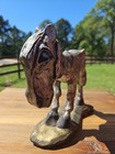 Vintage 1950 s Old Paint Hungry Horse Figure Souvenir Signed 8  X 8  Euc