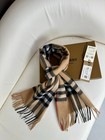 Bur berry 100 cashmere Wool Plaid Scarf