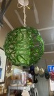Mcm Spaghetti Lucite Hanging Pendant Light  Green And Clear  Awesome Light
