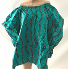 Womens Top Blouse Size L African Kanga Print Ankara Dashiki Sleeve Ethnic Kimono