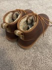 Ugg Men  Neumel Leather Chukka Boots S 9 Chestnut Wool Lined 1095350 New Nobox
