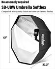 Sb-ubw 47  120cm Umbrella Octagon Softbox Reflector Kit With Carrying Bag For   