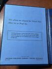 Rare Vintage 1960 Whitman  9432 Year Sets Coin Album  4 Pages  Excellent Shade 