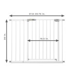 Hauck Open N Stop Pressure Fit With 8 Inch Extension Baby Gate  White  open Box 
