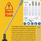 4pcs Long Carbide Burr Set 1 4  Shank 6 1  Die Grinder Bits Rotary Rasp New