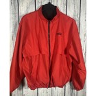 Coca Cola Script Logo Reversible Jacket Men s Xl Black Red Vantage Zipper Pocket
