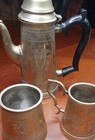 Antique Coffee tea  Pot- Turkish Epns Polished Copper Finish- Shipping Free  Db