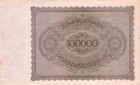 Germany P-83 100000 Marks 1923 Vf  very Fine    hyperinflation   reichsbank
