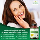 Zazzee Usda Organic Dandelion Root 10 1 Extract  3000 Mg Strength  120 Capsules