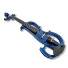 4 4 Electric Viola Silent Blue Viola Kit For Beginner Adults Teens Small Jack