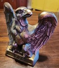 Vintage American Bald Eagle 1776 Bookend statue Heavy Brass Made In Usa