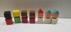 Vintage Playskool Lot Of 7 Square People - Mcdonald s