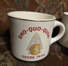 6 Vtg Bsa Boy Scouts Of America Mugs Illowa Council 1970s