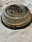 Antique German Wind Up Christmas Feather Tree Stand Music Box Clockwork Rotating