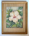 Lot Of 2 Hawaiian Airbrush Paintings By Hale Pua   Frank Oda -in Original Frames