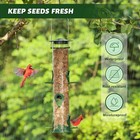  2 Pack  Bird Feeder Squirrel Proof Bird Feeders For Outdoors Hanging  6 Ports W