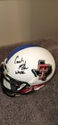 Joey Mcguire Texas Tech Red Raiders Signed autographed Mini Helmet W coa
