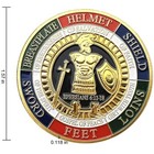 3pcs Put On The Whole Armor Of God Commemorative Collection Challenge Coins Gift