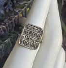 925 Sterling Silver Amulet Protection Ring Jewish Judaica Kabbalah Sz 6