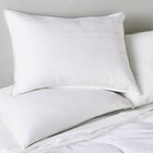 Standard queen Medium Firm Down Bed Pillow White - Casaluna