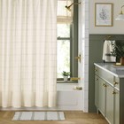 Tufted Grid Shower Curtain Cream - Hearth   Hand With Magnolia