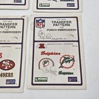 Vintage Hot Iron Transfer Pattern For Punch Embroidery Nfl Seahawks Giants 49ers