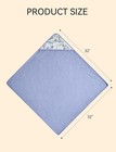 Muslin Hooded Baby Towels For Newborn 2 Pack  32x32inch Soft Baby Bath Towel Hig