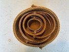 Vintage Oval Nantucket Baskets Nested Set Of 4 Nautical Home Decor 