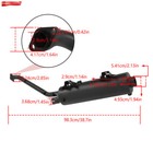 For Kawasaki Brute Force 750 Kvf750 4  4 4x4i Black Exhaust Muffler 2006-2011