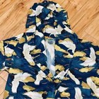 Chaoyipu Japanese Designer Silk Bird Wings Kimono Robe Gown Blue White Yellow