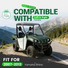 Left Right Powder Coated Steel Black Full Door For Yamaha Rhino 4x4 2007-2013
