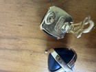 Vintage Replica Signed Earrings Made In Italy Gold Tone Rope Design