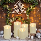 Flickering Flameless Candles With Remote Timer  Led Candles Battery Operated 