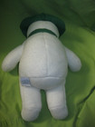 Vintage 1990 s Eden Toys The Snowman Enterprises 12  Plush Green Scarf   Hat