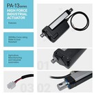 12v High Force Linear Actuator  4 -24  Stroke  720 Lbs  Force  - Pa-13 Model