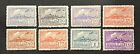 Travelstamps  Uruguay Air Mail Stamps Sc  c93-c100 Short Set Mint Disturbed Gum